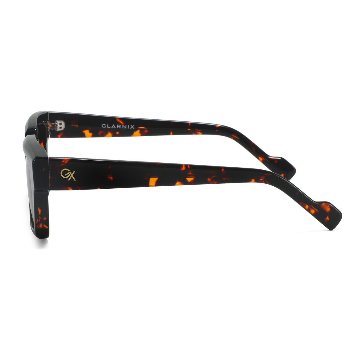 משקפי שמש Nia מסגרת מרובעת בצבע חום הוואנה