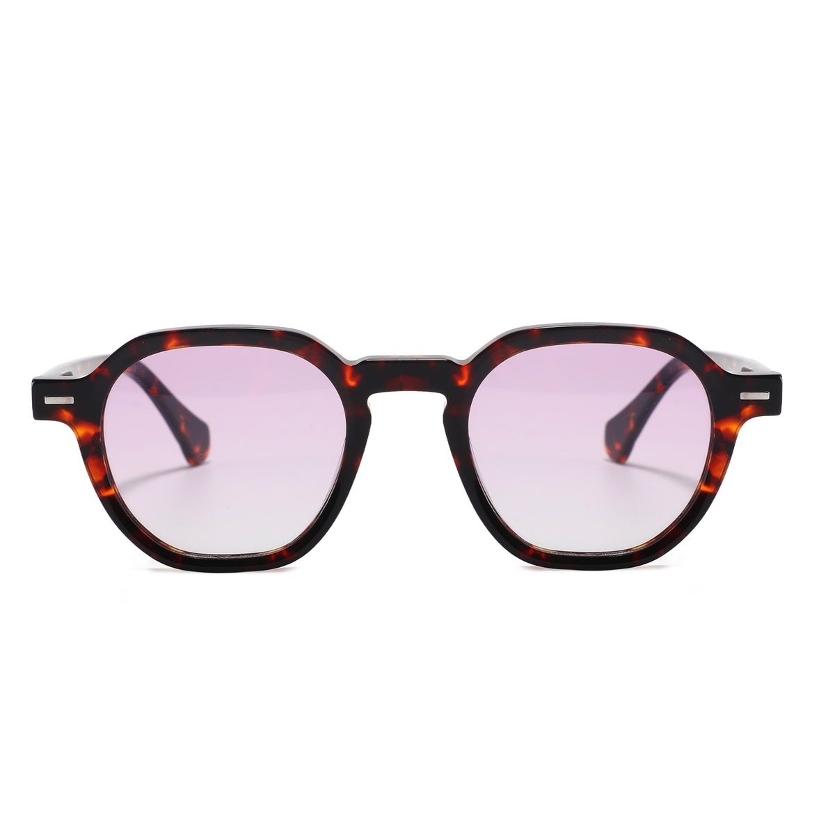 משקפי שמש Indra מסגרת עגולה בצבע שחור