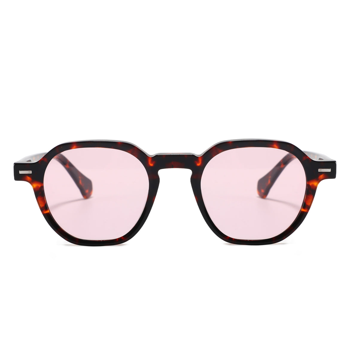 משקפי שמש Indra מסגרת עגולה בצבע שחור