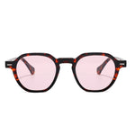 משקפי שמש Indra מסגרת עגולה בצבע שחור