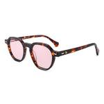 משקפי שמש Indra מסגרת עגולה בצבע שחור