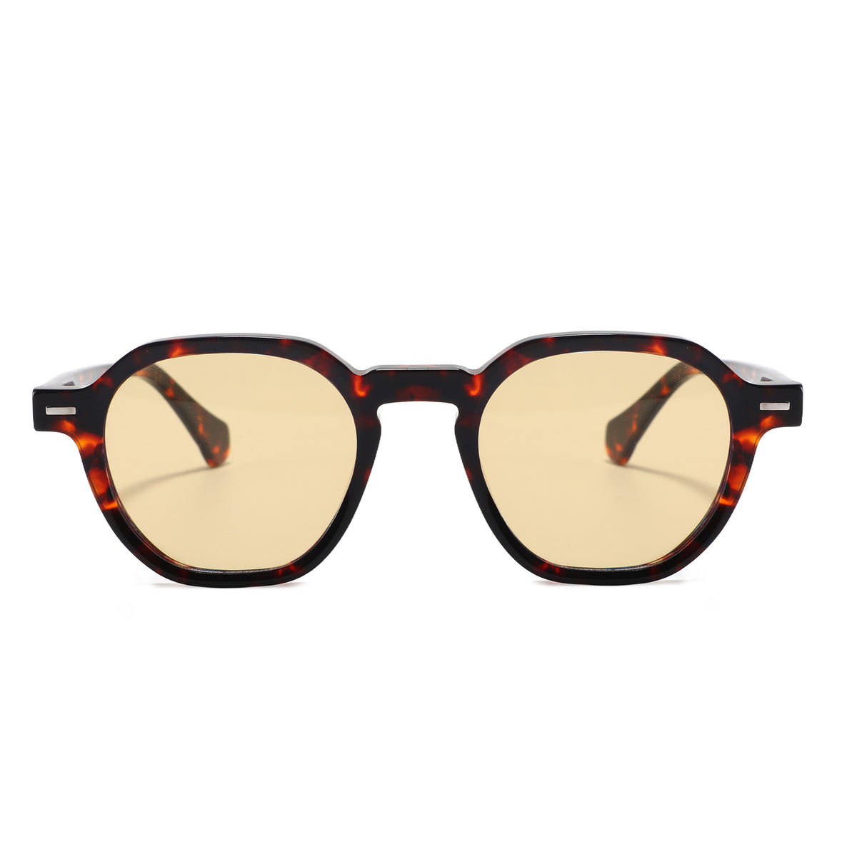 משקפי שמש Indra מסגרת עגולה בצבע שחור