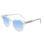 משקפי שמש Aura מסגרת עגולה בצבע שקוף