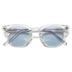 משקפי שמש Aura מסגרת עגולה בצבע שקוף