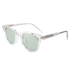 משקפי שמש Aura מסגרת עגולה בצבע שקוף