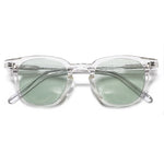 משקפי שמש Aura מסגרת עגולה בצבע שקוף