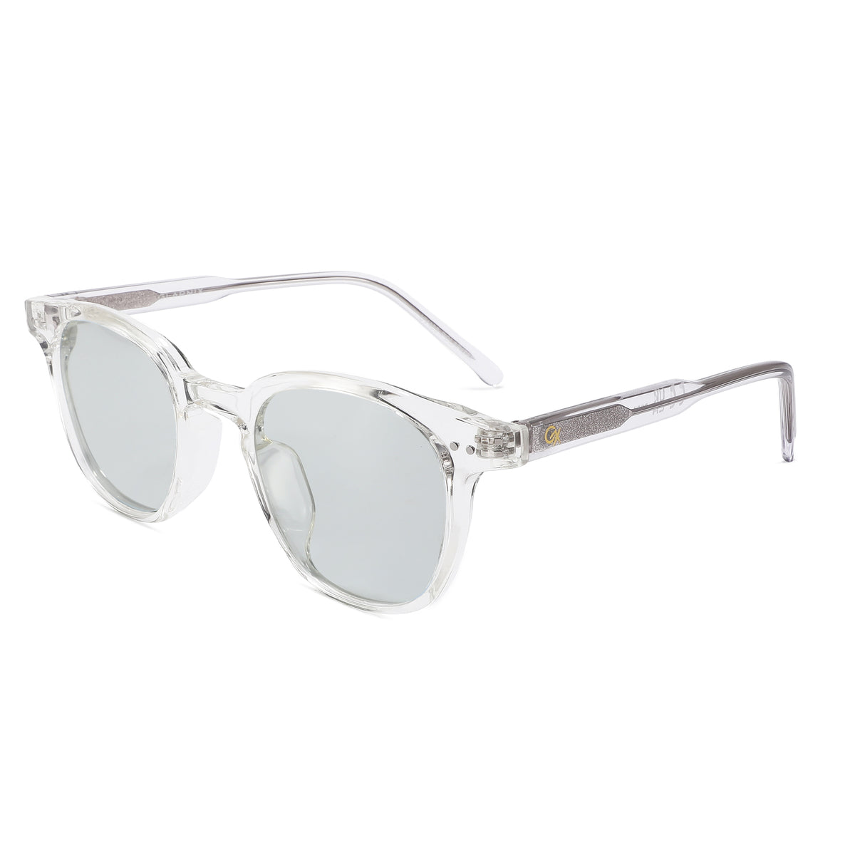 משקפי שמש Aura מסגרת עגולה בצבע שקוף