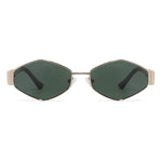 משקפי שמש Terra מסגרת אובלית בצבע זהב