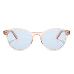 משקפי שמש Nya מסגרת עגולה בצבע קרם שקוף