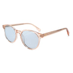 משקפי שמש Nya מסגרת עגולה בצבע קרם שקוף
