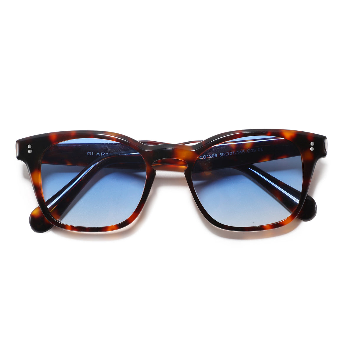 משקפי שמש Odin מסגרת מרובעת בצבע חום הוואנה