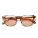 משקפי שמש Thea מסגרת עגולה בצבע חום שקוף