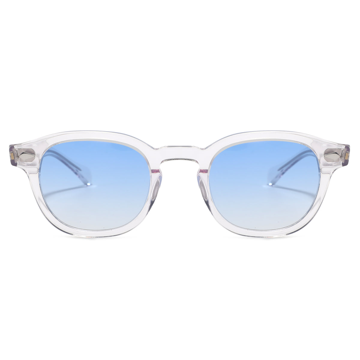 משקפי שמש Raia מסגרת עגולה בצבע שקוף