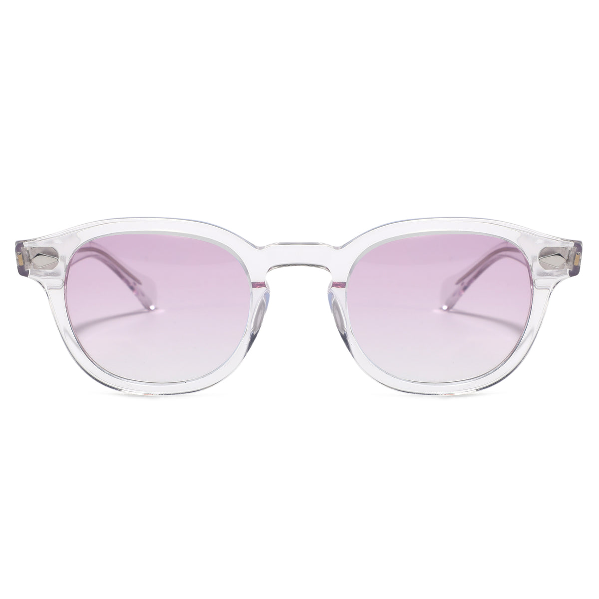 משקפי שמש Raia מסגרת עגולה בצבע שקוף