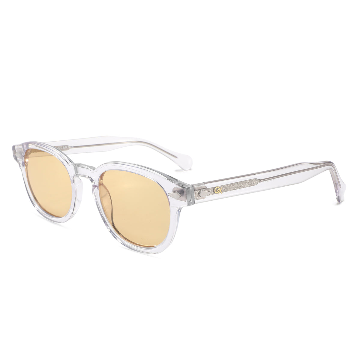 משקפי שמש Raia מסגרת עגולה בצבע שקוף